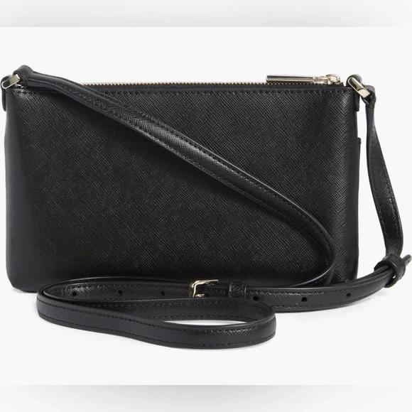 ♠️Kate Spade Black Crossbody Bag w/ Removable Pouch - Picture 4 of 15